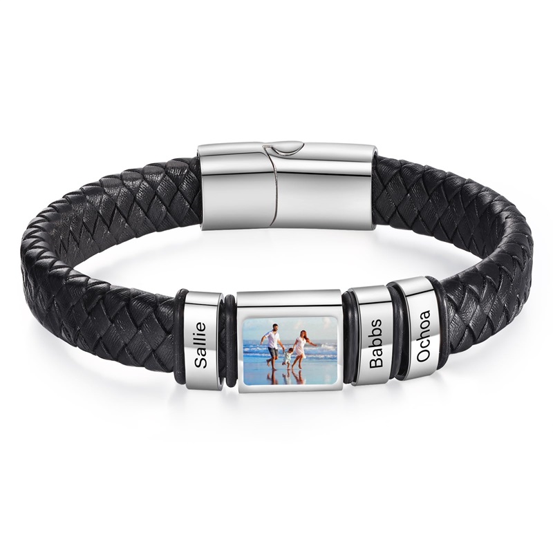 Men'S Grooming Pictures - Personalisiertes Foto-Armband für Männer, Individuelles Bild-Armband