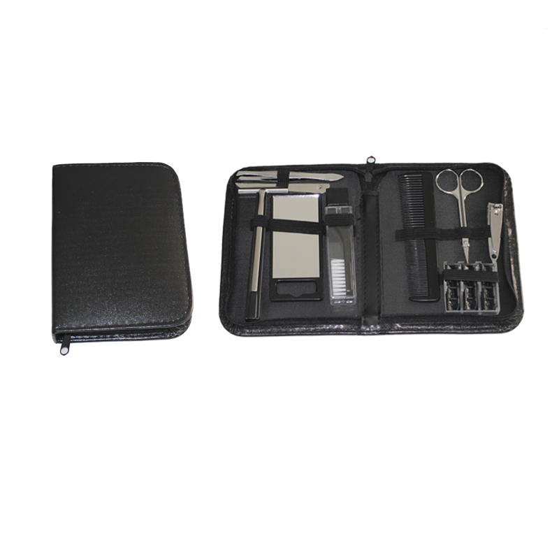 Men'S Grooming Mirror - 9-in-1 Herren Reise-Profi-Maniküre-Set Pflegeset mit Nagelknipser,