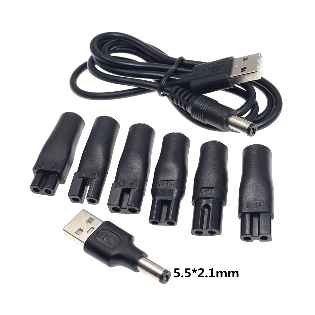 Men'S Grooming Trimmer - 8 Stück Ersatz-Stromkabel 5V Ladegerät USB-Adapter