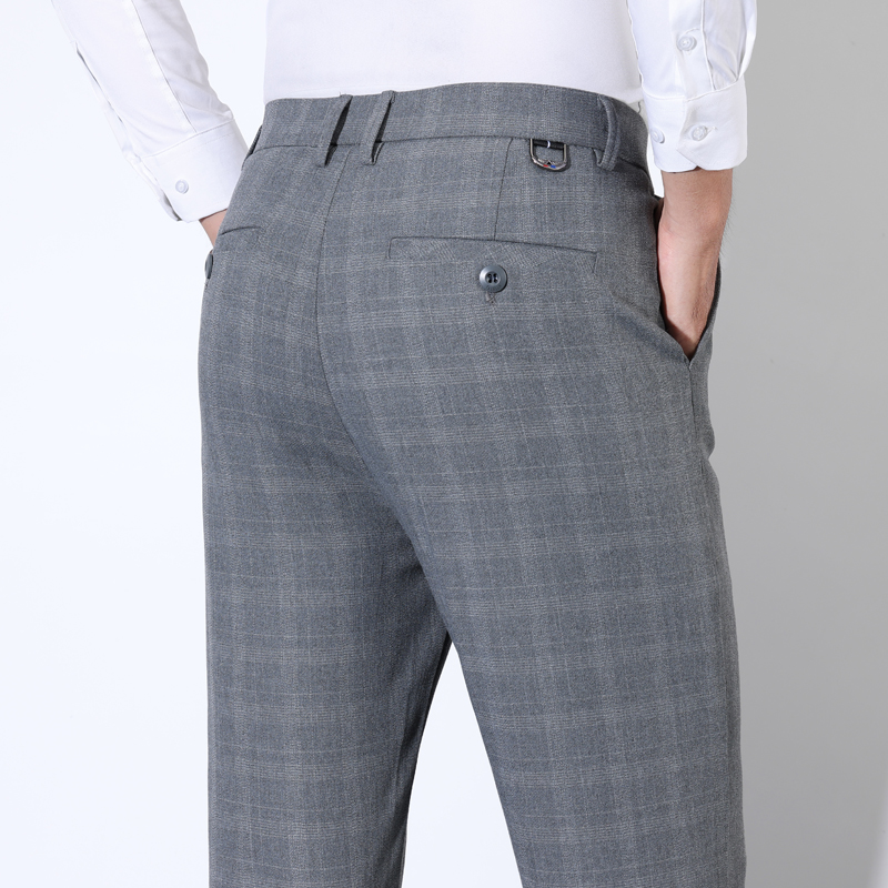 Men'S Grooming & Health Made Simple - Baumwolle Plaid Gestreiften Klassischen Anzug Hosen