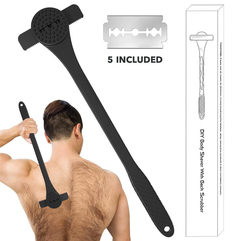 Men'S Grooming Hair Removal - Flexibler Rückenrasierer mit langem Griff, multifunktionaler