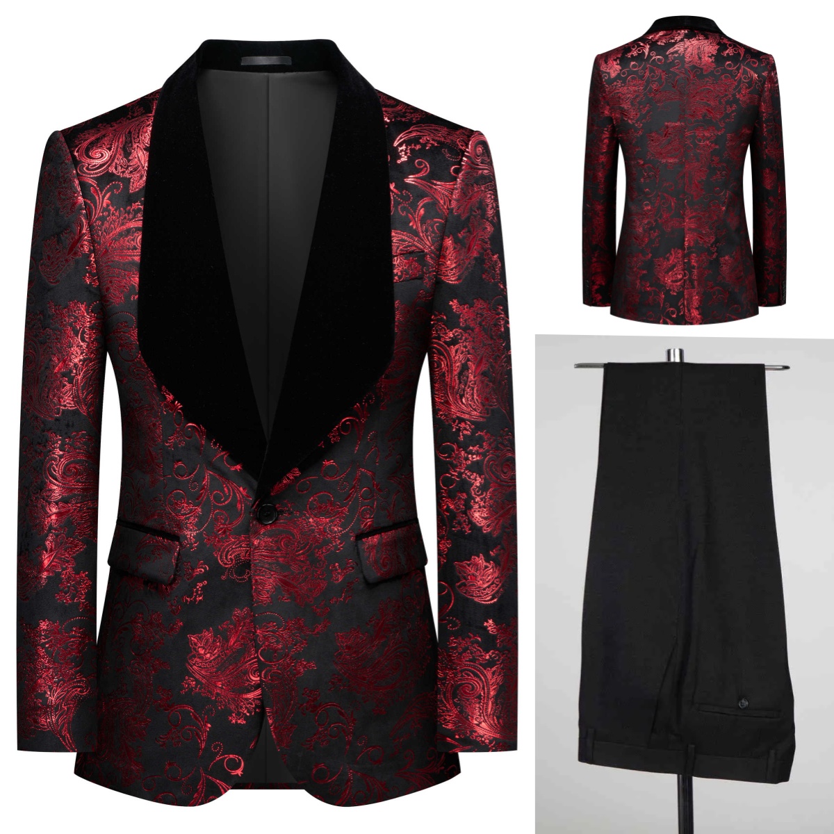 Men'S Grooming Pictures - Real Picture Herrenanzug Jacquard Business Hochzeit