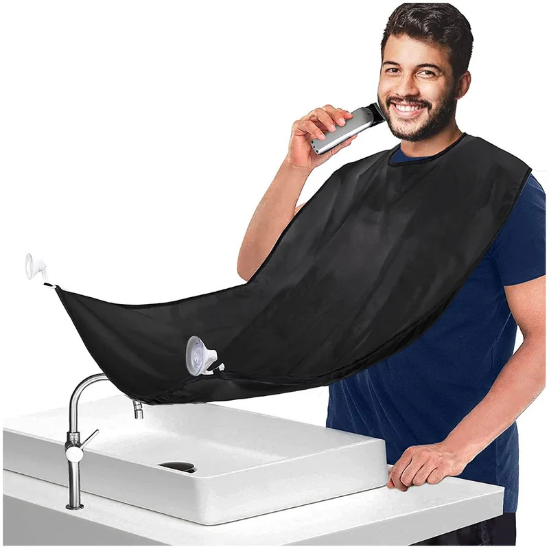 Men'S Grooming Mirror - 1 Stück Herren-Bartschneidecape mit Saugnapf für