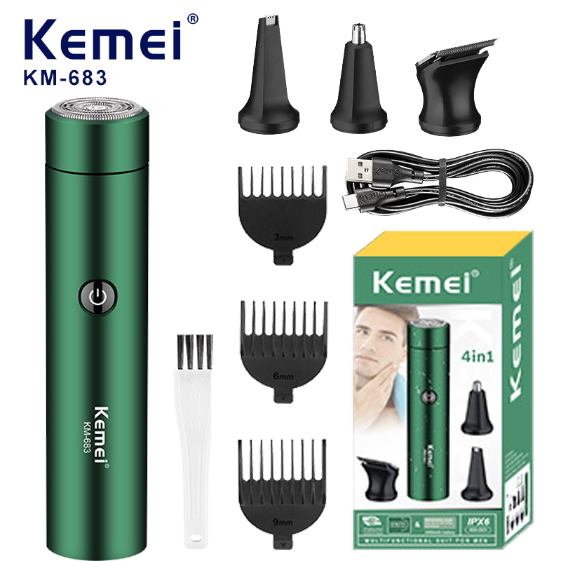 Men'S Grooming Nose And Ear - 4 in1 wiederauf ladbarer Nasenohr-Haars ch