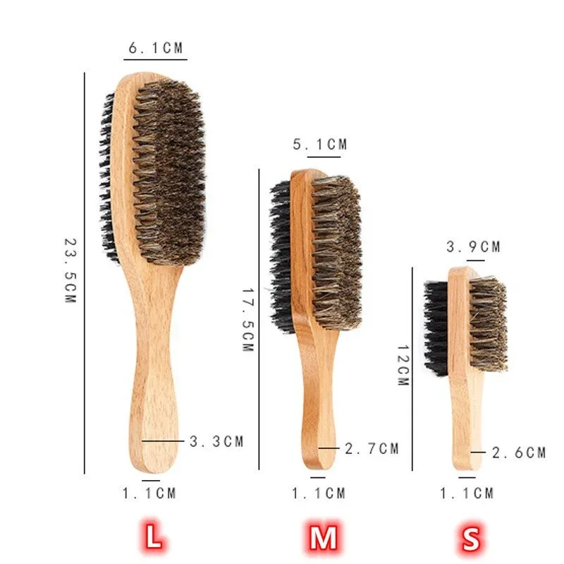 Men'S Grooming Essentials - Bartbürste mit Natürlichem Holzgriff und Borsten