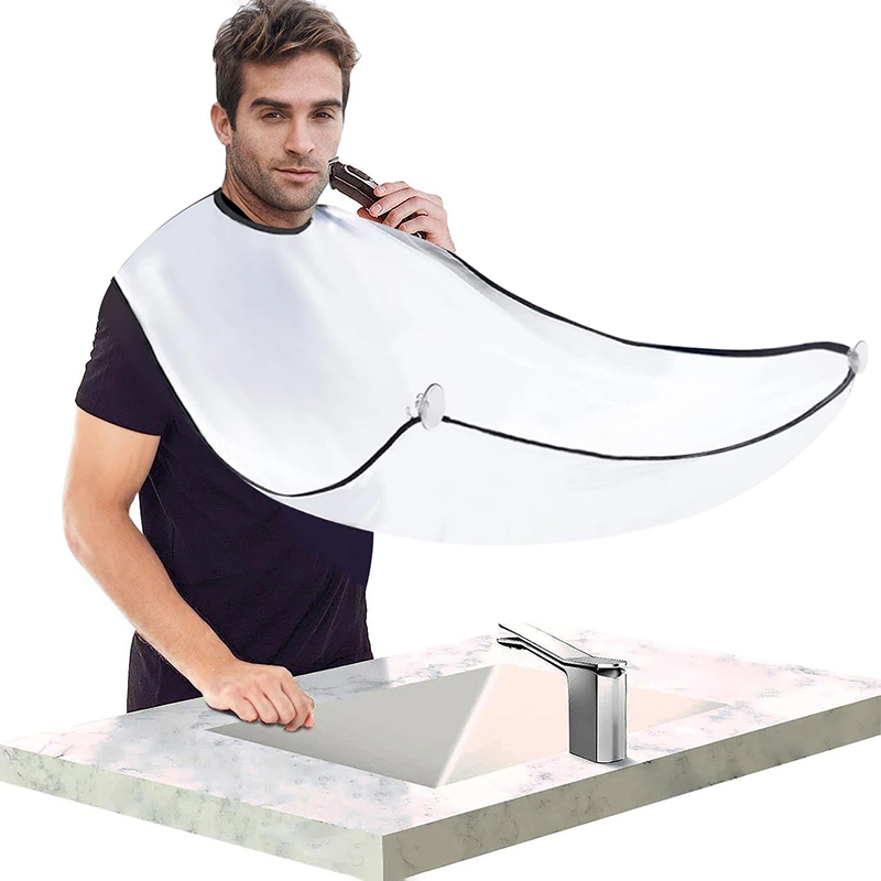 Men'S Grooming Mirror - 1 Stück Herren-Bartschneidecape mit kreativem Wandspiegel-Saugnapf,