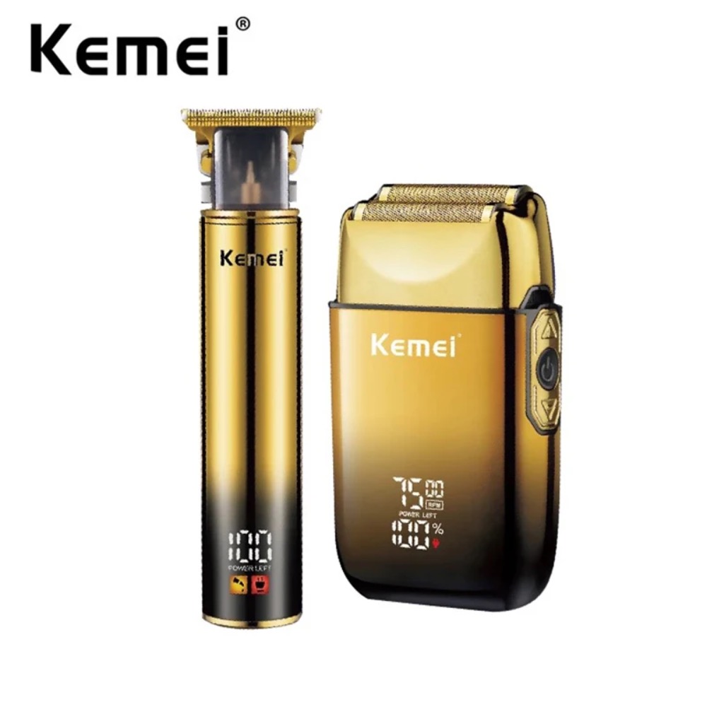 Men'S Grooming Essentials - Kemei Haarschneider Elektrorasierer Folienrasierer Professioneller Bartschneider