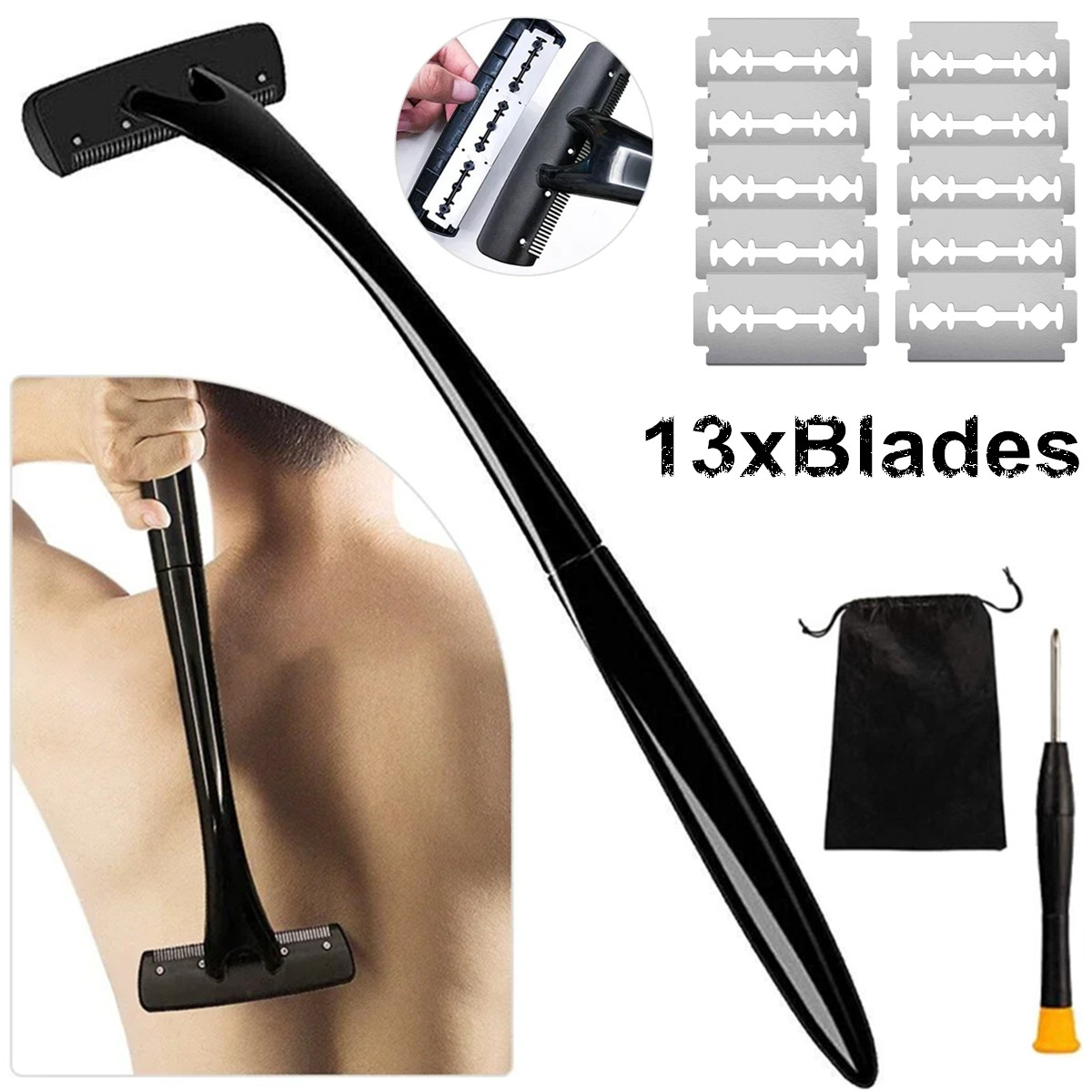 Rückenrasierer mit langem Grif – Men'S Grooming Hair Removal Bewertung und Preis